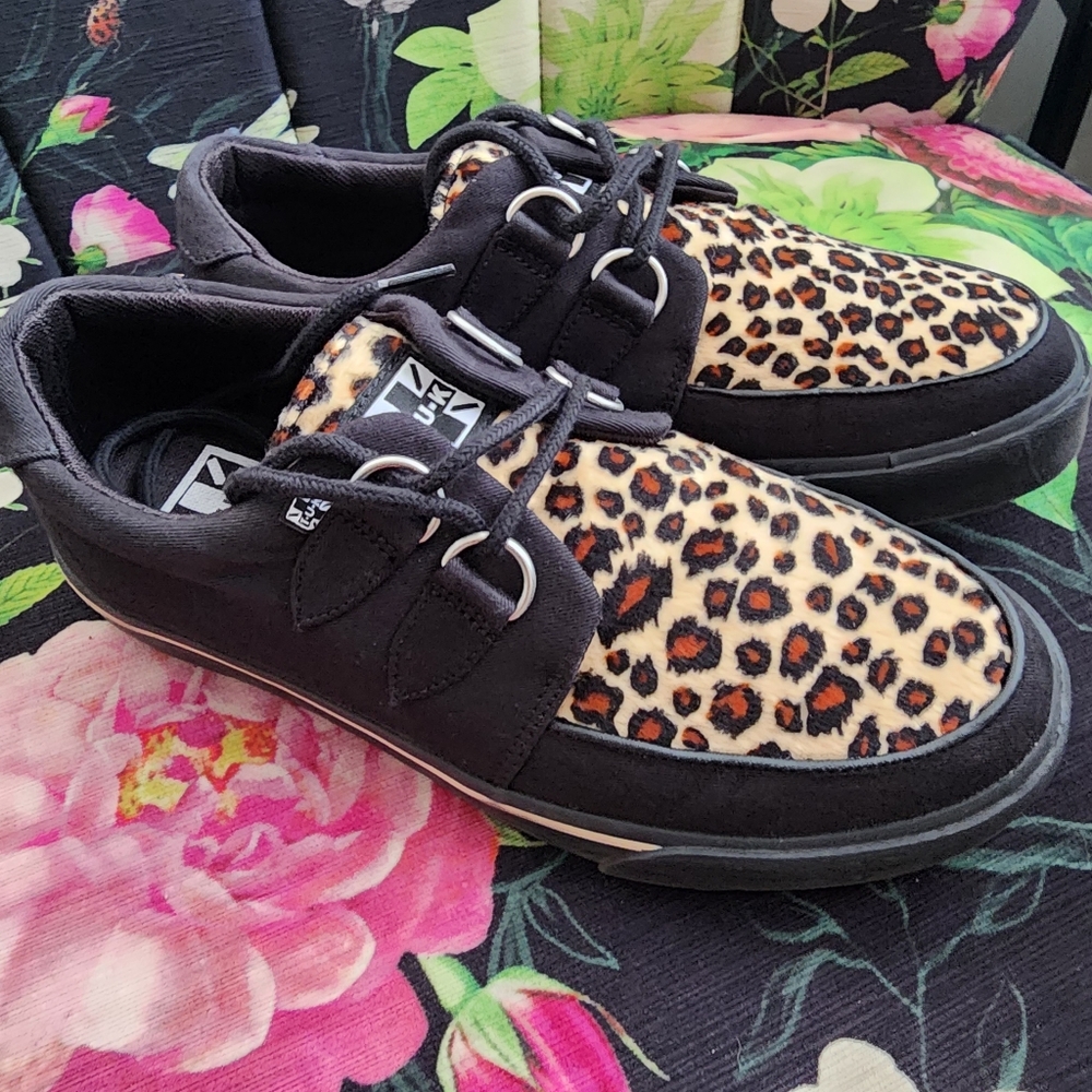 TUK  Leopard Creeper tennis shoe